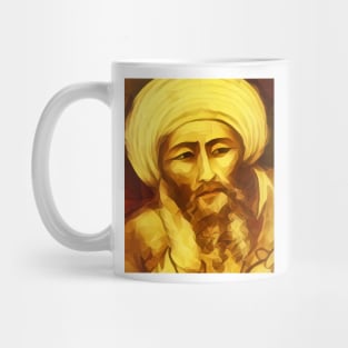 Averroes Golden Portrait | Averroes Artwork 9 Mug